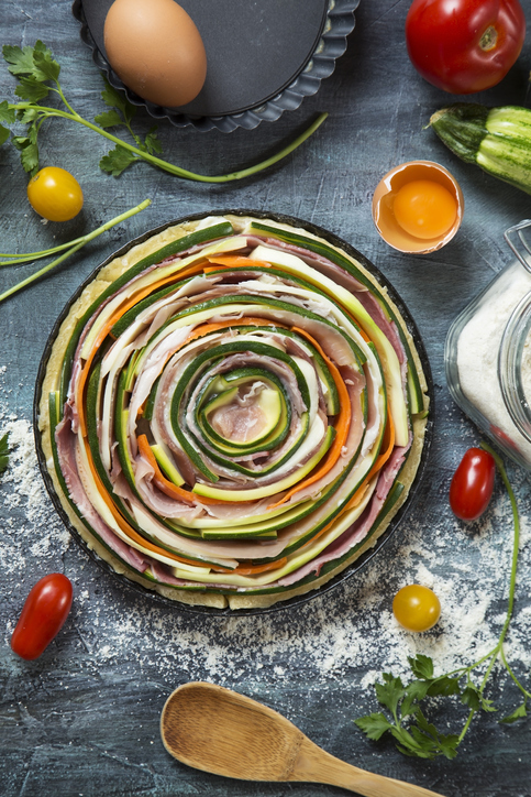 Vitale Recipes – Prosciutto Crudo and vegetables pie
